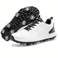 Men's Lightweight Golf Shoes w/ Removable Spike Non Slip Non Lace