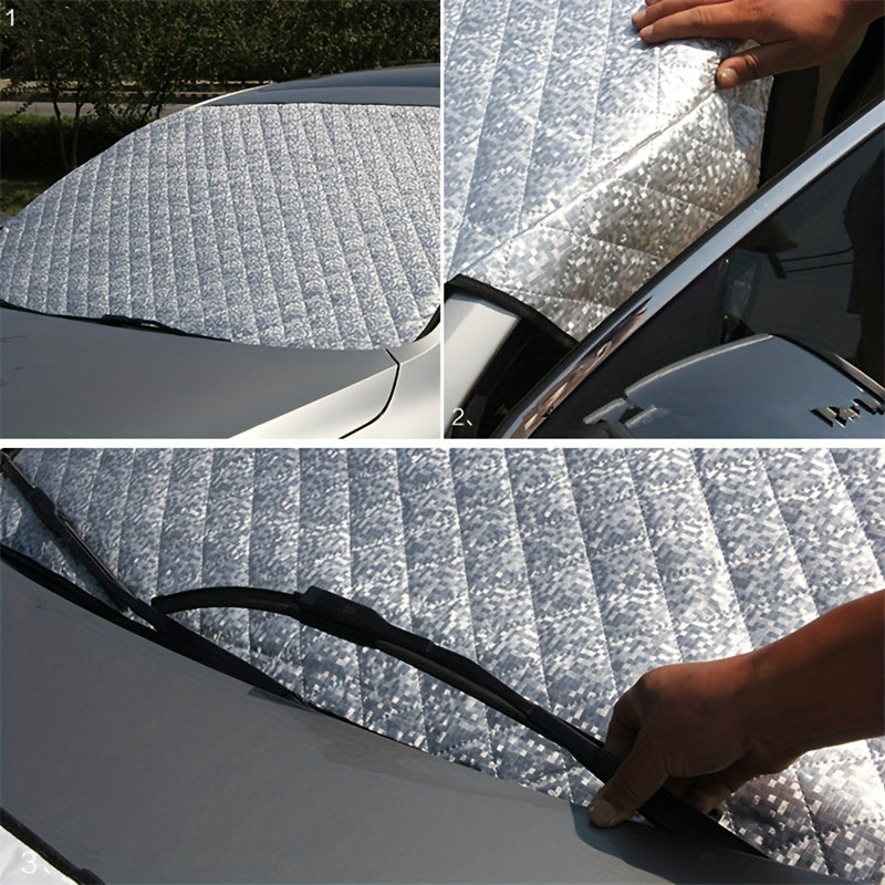 Car Snow Blocking Front Windshield Cover Snow Cover Cloth