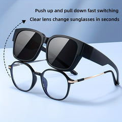 Men's Oversized Sunglasses Anti Glare UV Protection for Outdoor Activities
