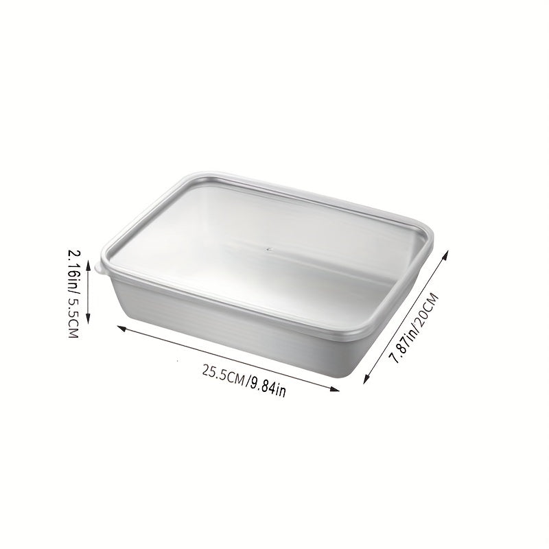 Stainless Steel Towel Tray With Cover Square Serving Tray