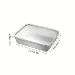 Stainless Steel Towel Tray With Cover Square Serving Tray