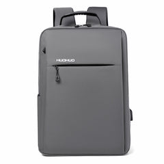 Men's Large Capacity Slim Travel Bookbag w/ USB Charging