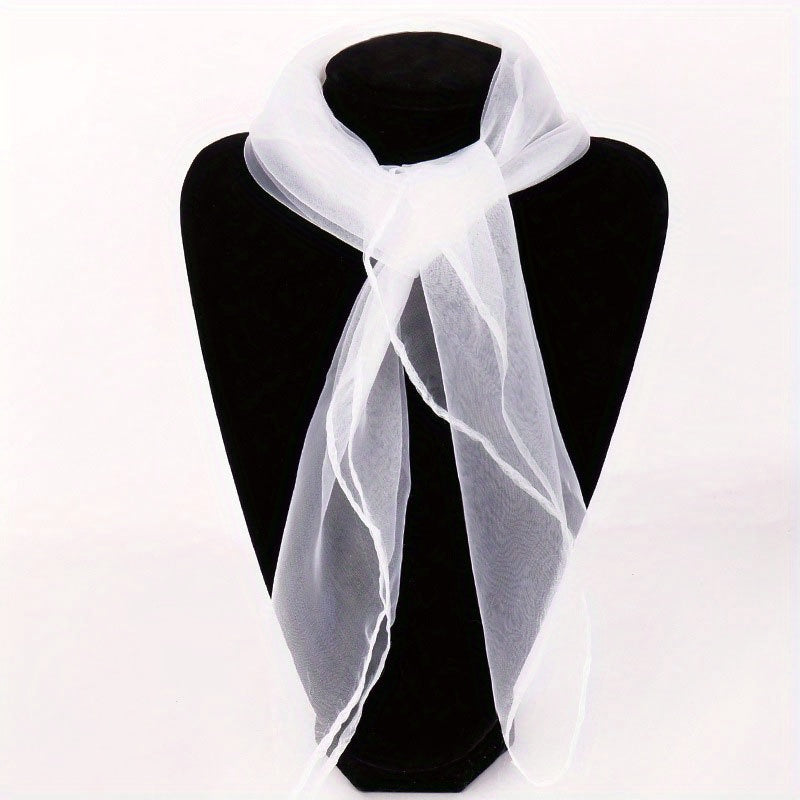 Breathable Gauze Neck Scarf Chiffon Bandana
