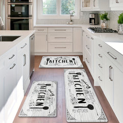Soft Flannel Anti Fatigue Kitchen Mat Gothic Room Decor 16x48 Inches
