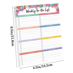 Weekly Planner List NotePad To Achieve Goals
