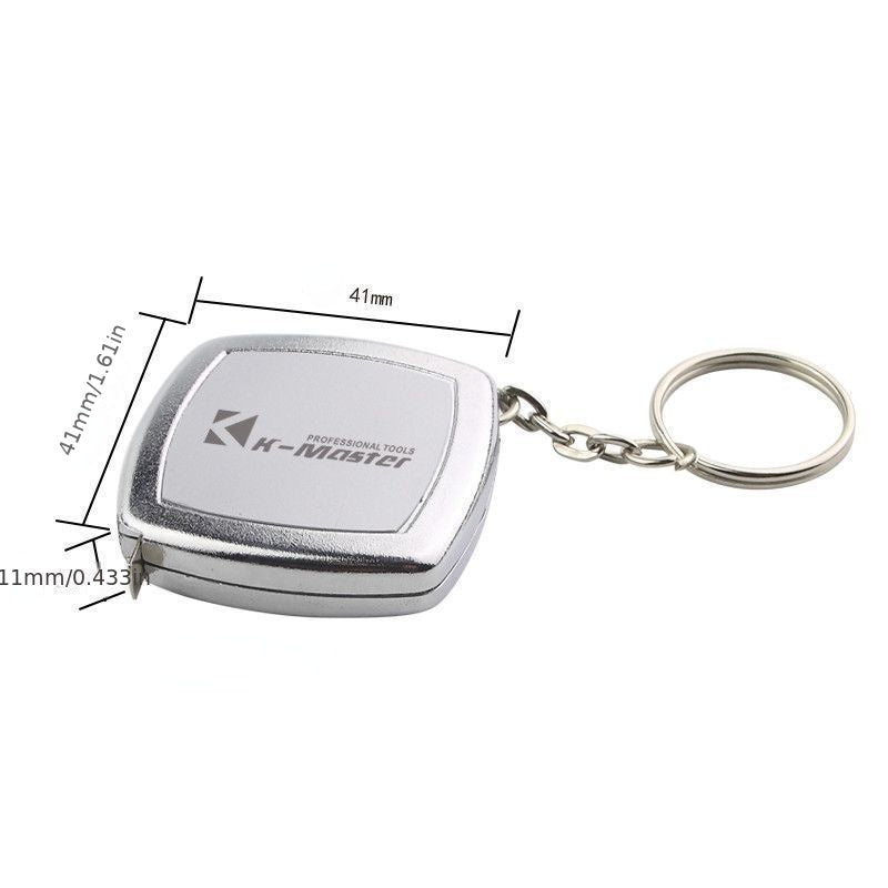 2m Small Tape Measure Key Ring Mini Pocket Portable Compact Steel Tape Measure