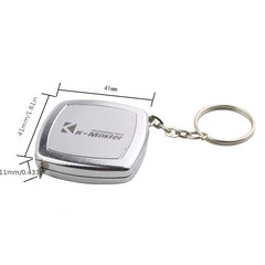 2m Small Tape Measure Key Ring Mini Pocket Portable Compact Steel Tape Measure