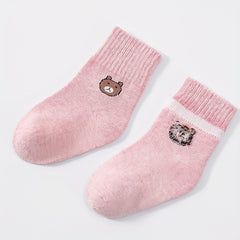 5pairs Girls Kids Bear Socks Casual Sport Running Socks Breathable Ankle Sock