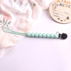 Silicone Pacifier Chain Anti Drop with Clip Lanyard