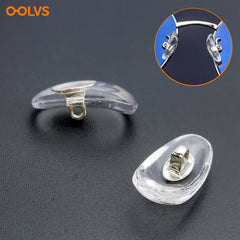 5 Pairs Metal Sunglasses Nose Pads Curved Silicone Glasses Nose Pads