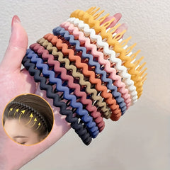 9pcs Women Teeth Headband For Skincare Face Washing Girls Sweet Headdress