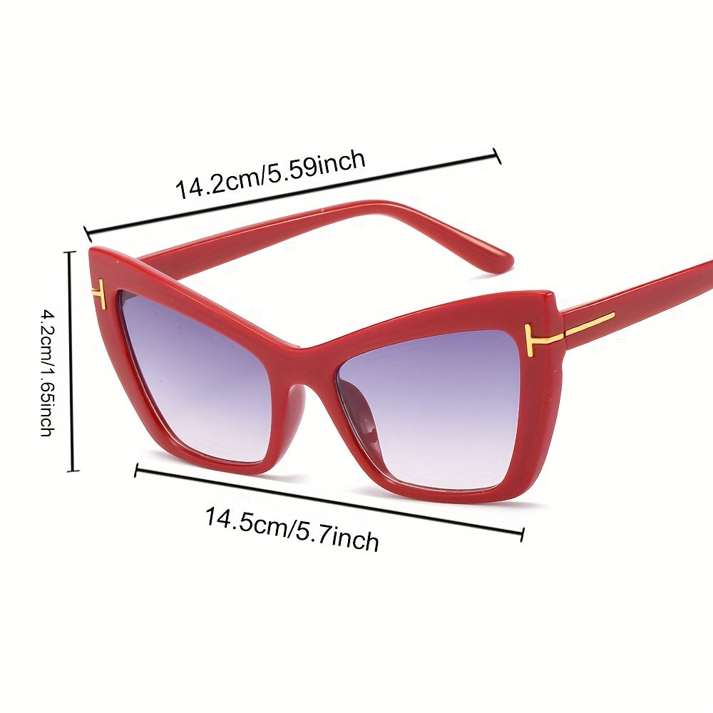 Y2K Cat Eye Sunglasses UV400 Gradient Glasses
