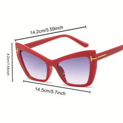 Y2K Cat Eye Sunglasses UV400 Gradient Glasses