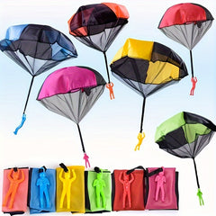 Colorful Hand Throw Parachute Toy Durable Safe Creative Adventure Figures