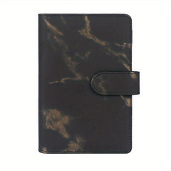 6-Ring Stylish Binder Planner Magnetic Buckle Closure PU Leather Women