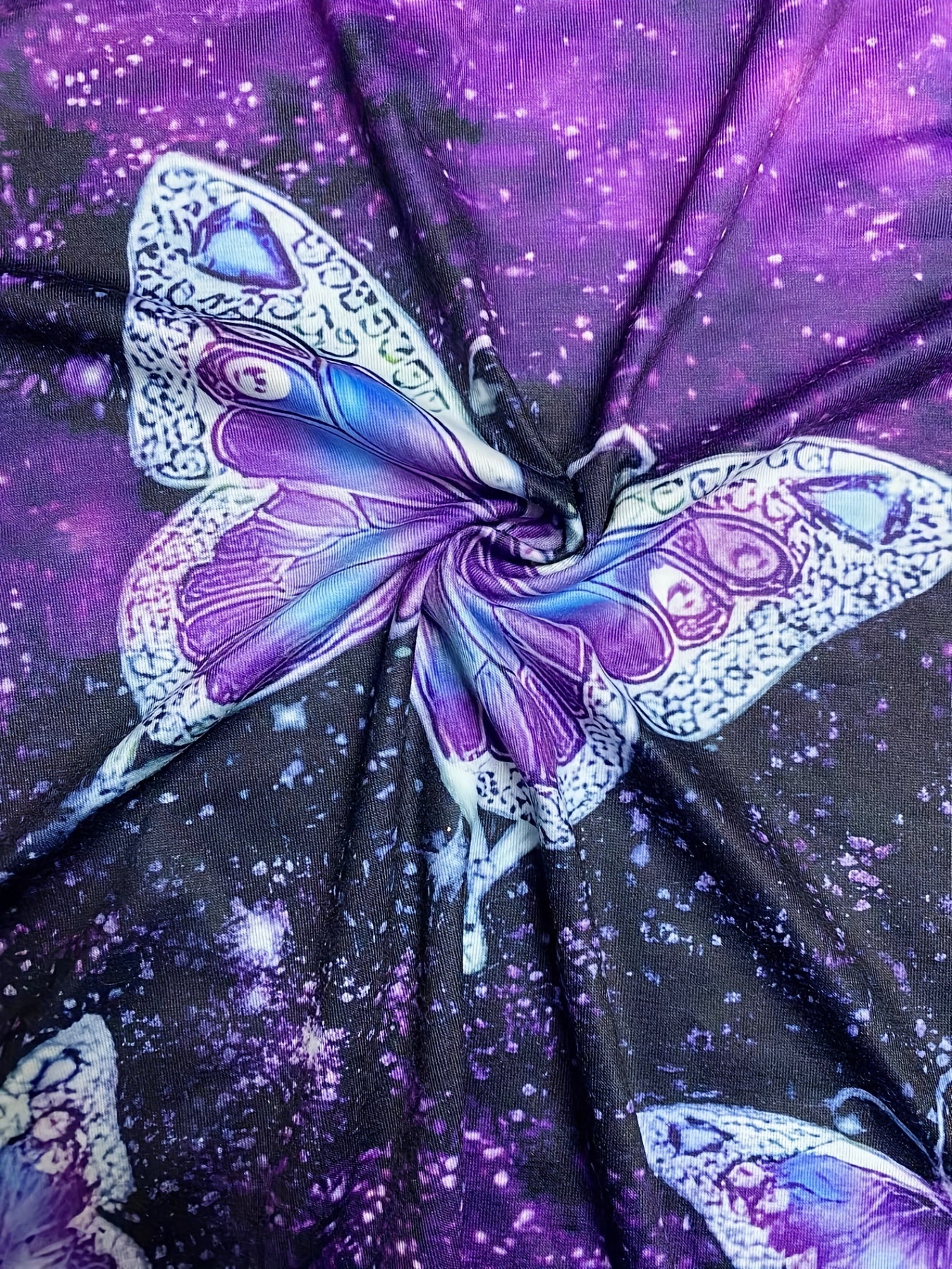  Butterfly Print V Neck Tank Top