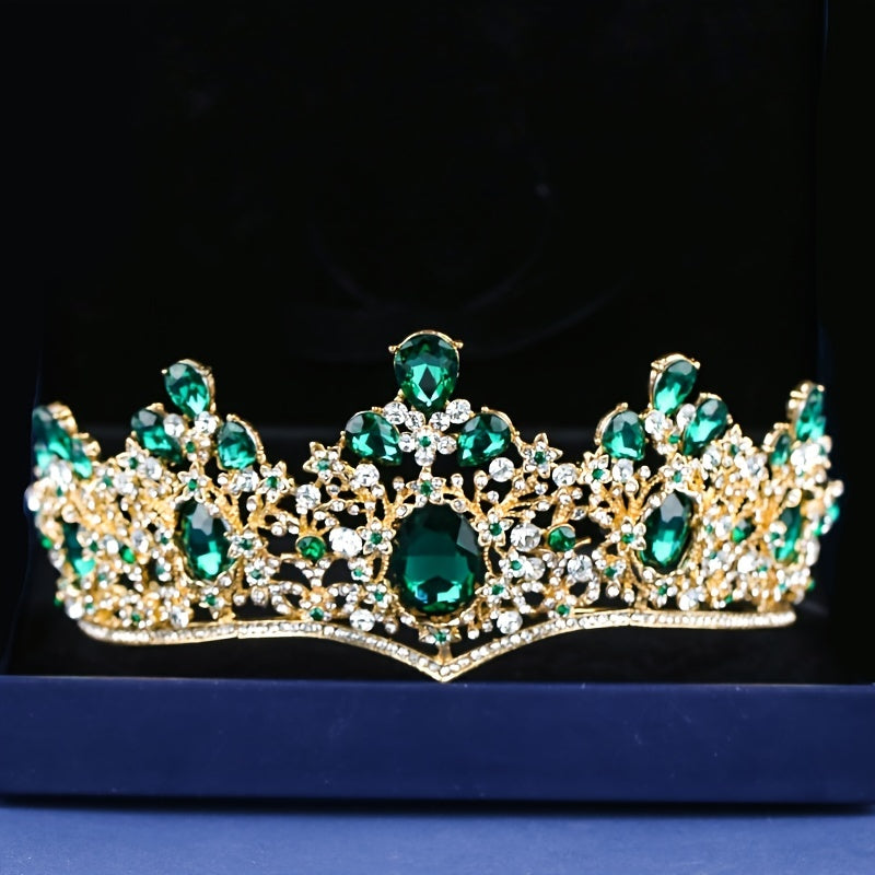 Princess Tiara Crown Rhinestone Headband for Wedding Prom Party