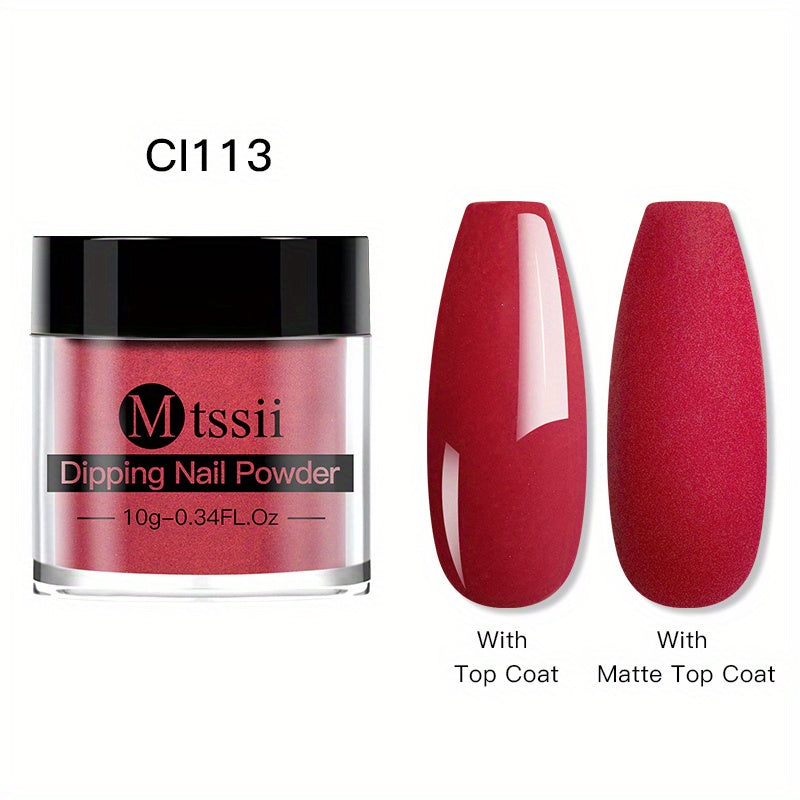 Dipping Powder 12 Colors Dip Nail Powder Kits Glossy Professional Set