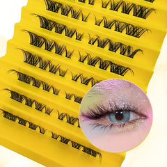 80 Clusters Cat Eye Eyelashes Natural DIY False Lashes
