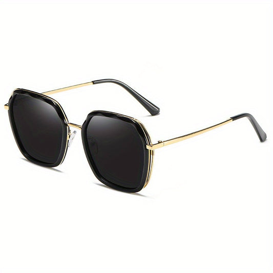 Large Polygon Sunglasses UV400 Sun Shades for Women Men