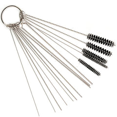 15pcs Carburetor Cleaning Brush Set 10 Needles & 5 Brushes