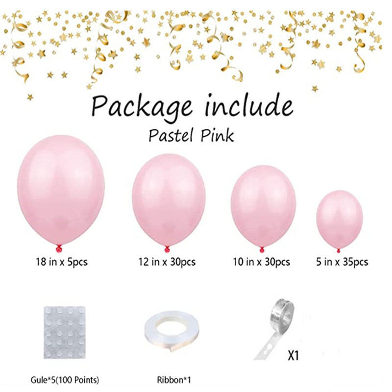 100pcs Matte Latex Balloons Garland Kit for Shower Birthday Wedding Graduation