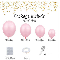 100pcs Matte Latex Balloons Garland Kit for Shower Birthday Wedding Graduation