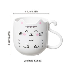 Cartoon Cat Mug for Home and Travel