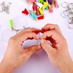 Acrylic Keychain Blanks Making Kit 1200pcs Clear Keychains For Vinyl Kit