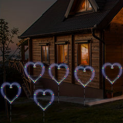 6pcs Solar Garden Lights 120 LED Copper Wire Decorative Outdoor Lights