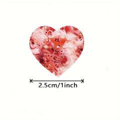 500pcs Heart Shaped Sticker Seal Labels Scrapbooking Craft Party Gift Packaging