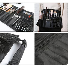 Makeup Brush Bag With Artist Belt Strap For Women