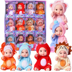 12 Pack 10 PVC Reborn Doll Constellation Series Playset with Handcrafted Outfits