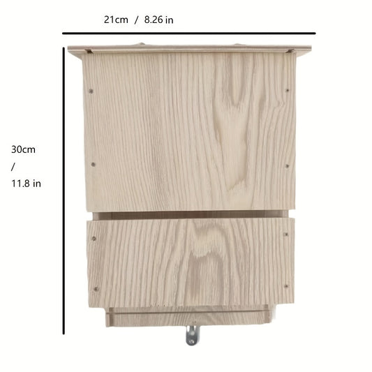 Wooden Bat House Fairy Bird House Outdoor Decor Kit
