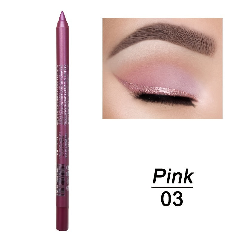 High Pigmented Metallic Eyeliner Stick, Long Lasting Waterproof, Gothic Style