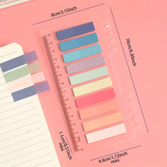 6 Types PET Sticky Notes Label Paper 200 Index Stickers Each 1200 Total