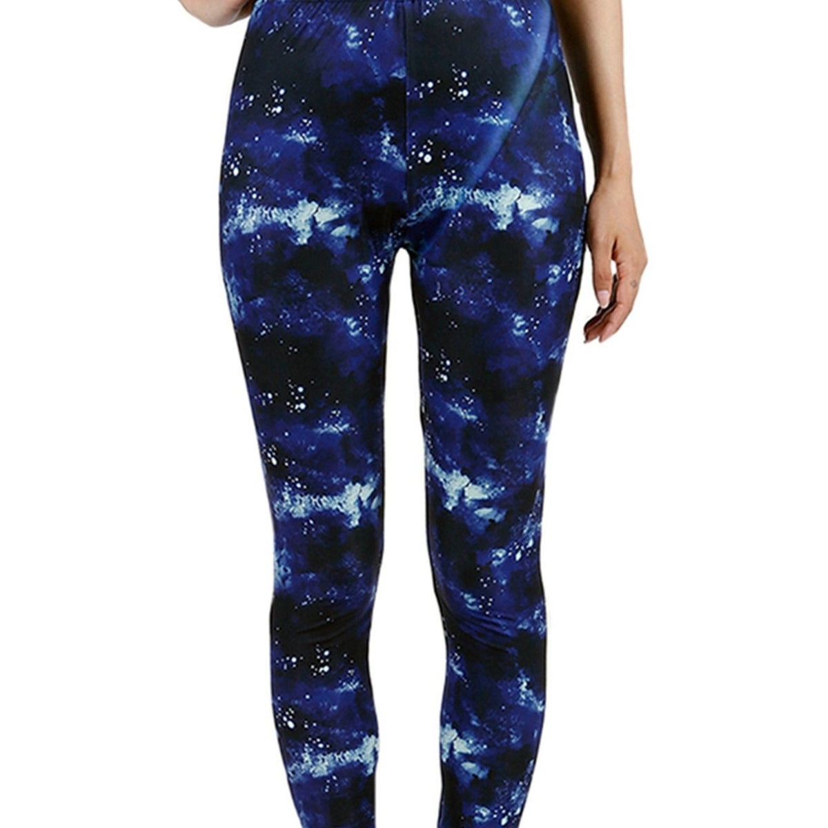 Women's Night Starry Sky Print Cropped Pants