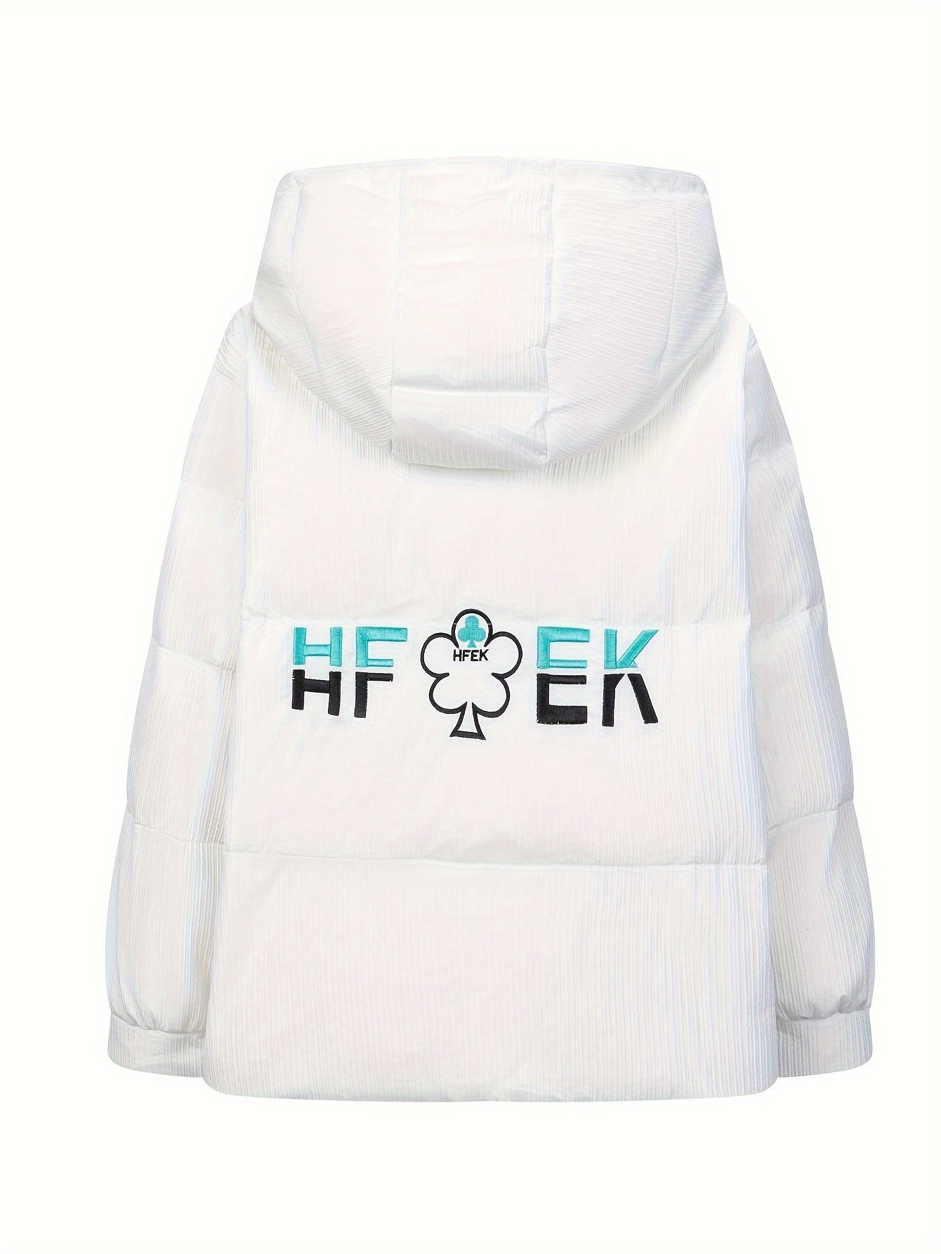 Women's Drawstring Puffer Jacket Hooded Winter Sports
