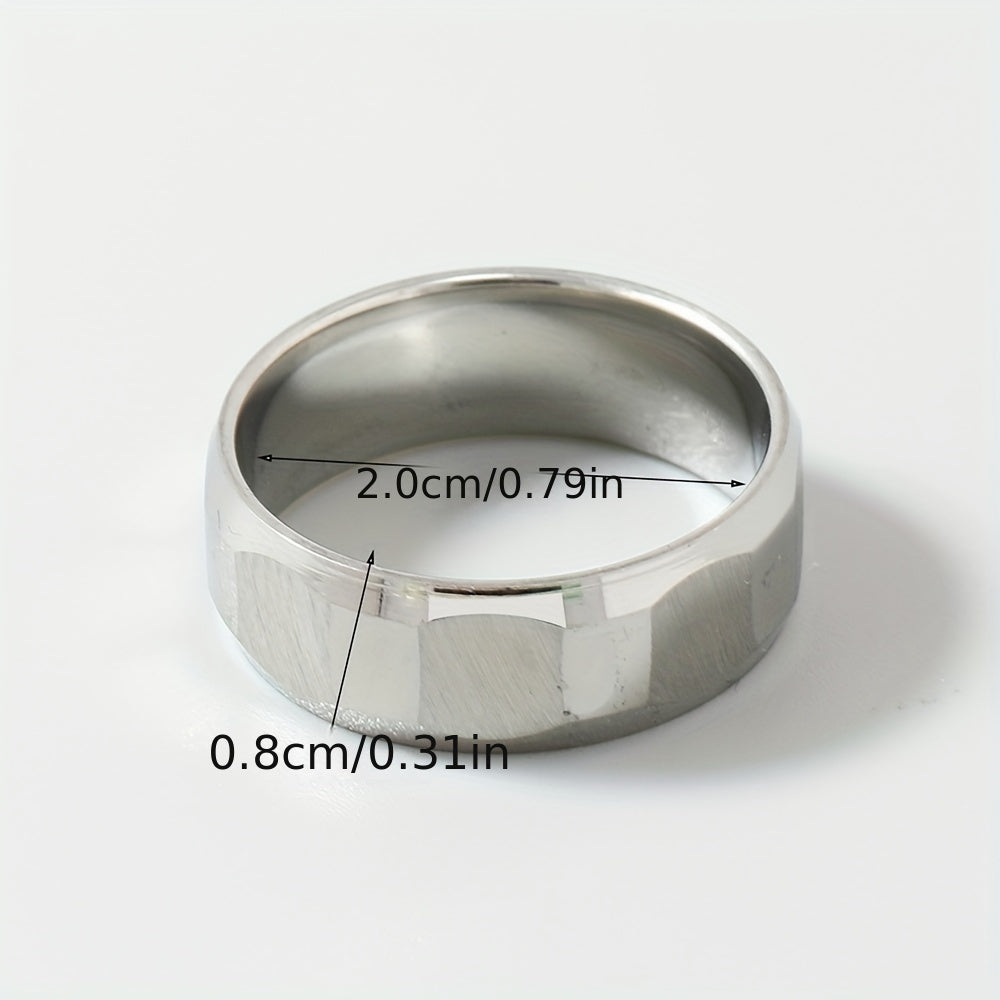 Men's Stainless Steel Finger Ring Jewelry Gift