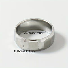 Men's Stainless Steel Finger Ring Jewelry Gift