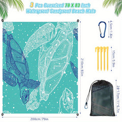 Waterproof Sandproof 200 x 210 cm Beach Blanket