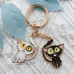 Moon Cat Keychain