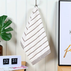 Wavy Striped Pattern Hand Towel Coral Fleece Soft Face Towel