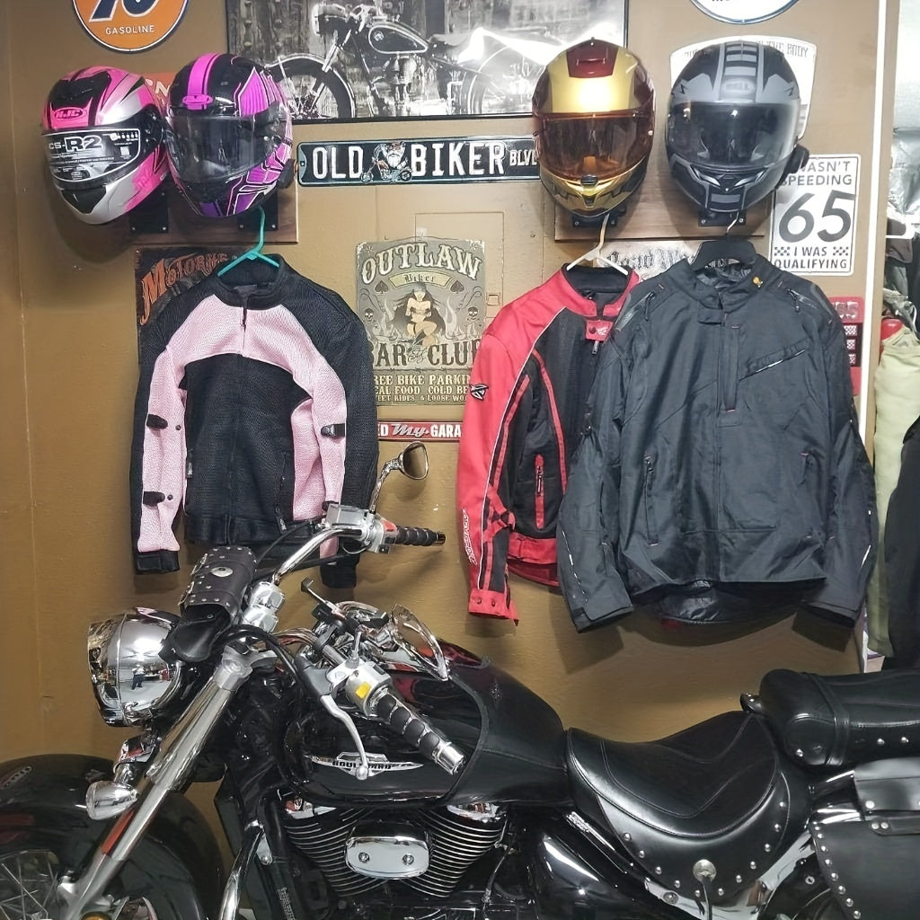 Motorcycle Helmet Holder Wall Mounted Helmet Hanger Multifunctional Helmet Rack