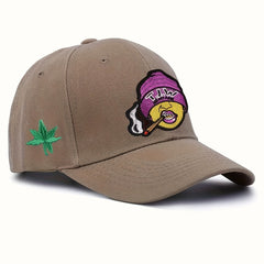 Embroidered Peaked Cap for Men Street Sunshade Baseball Hat
