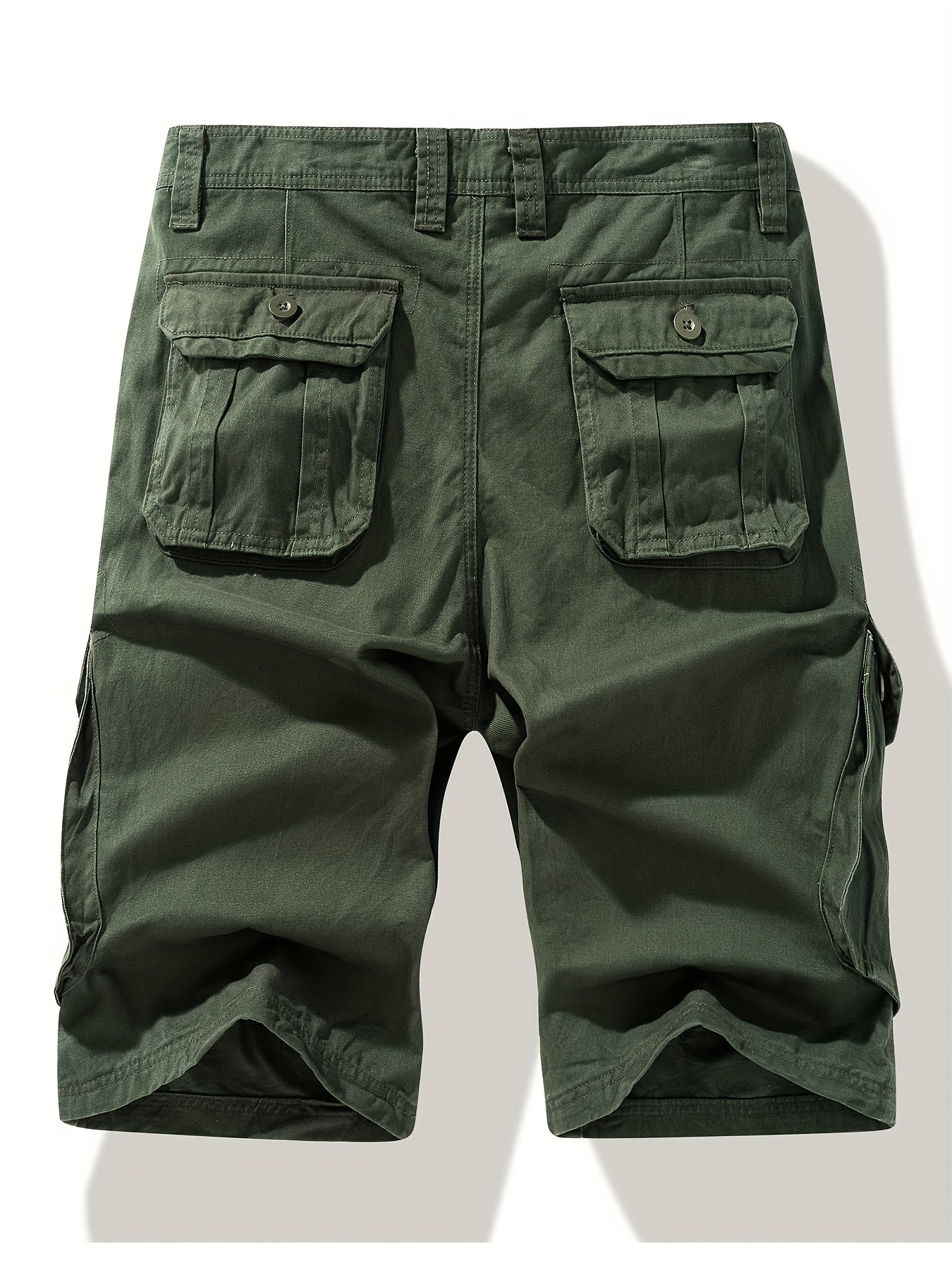 Men's Cotton Cargo Shorts Casual Beach Pants Breathable Multipockets