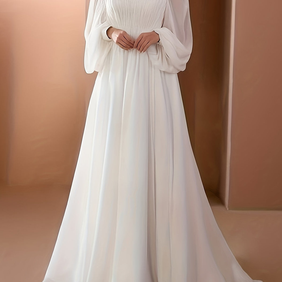  Off Shoulder Long Sleeve Maxi Party Dress