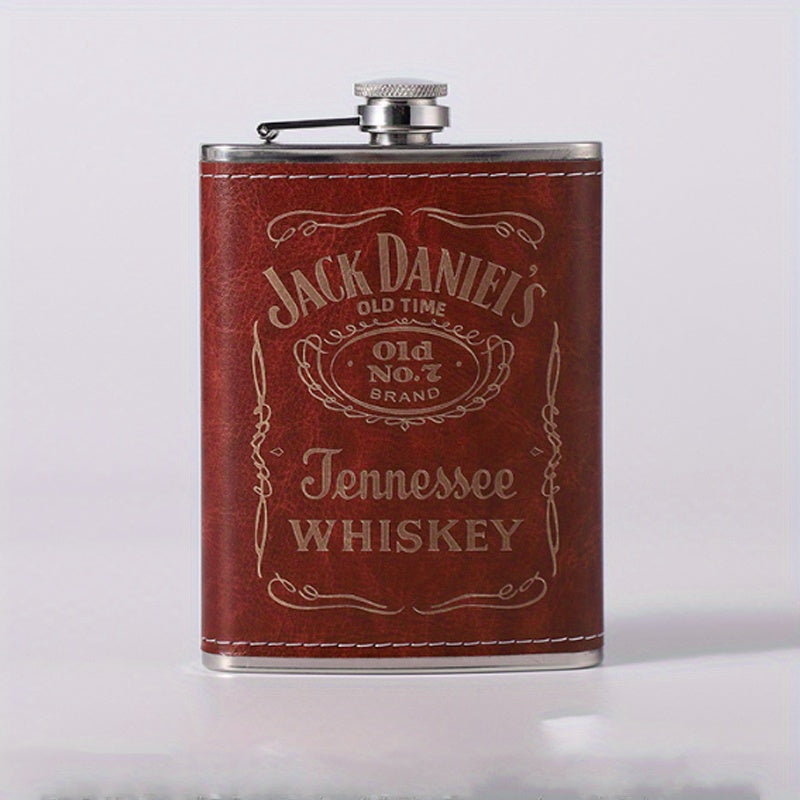8oz Stainless Steel Square Flask - Perfect Gift for Family Friends and Christmas