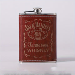 8oz Stainless Steel Square Flask - Perfect Gift for Family Friends and Christmas
