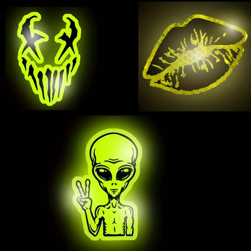 Unique Motorcycle Helmet Reflective Sticker for Safety & Visibility